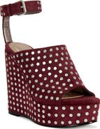 AZALEA WANG Mirova Studded Wedge Sandal