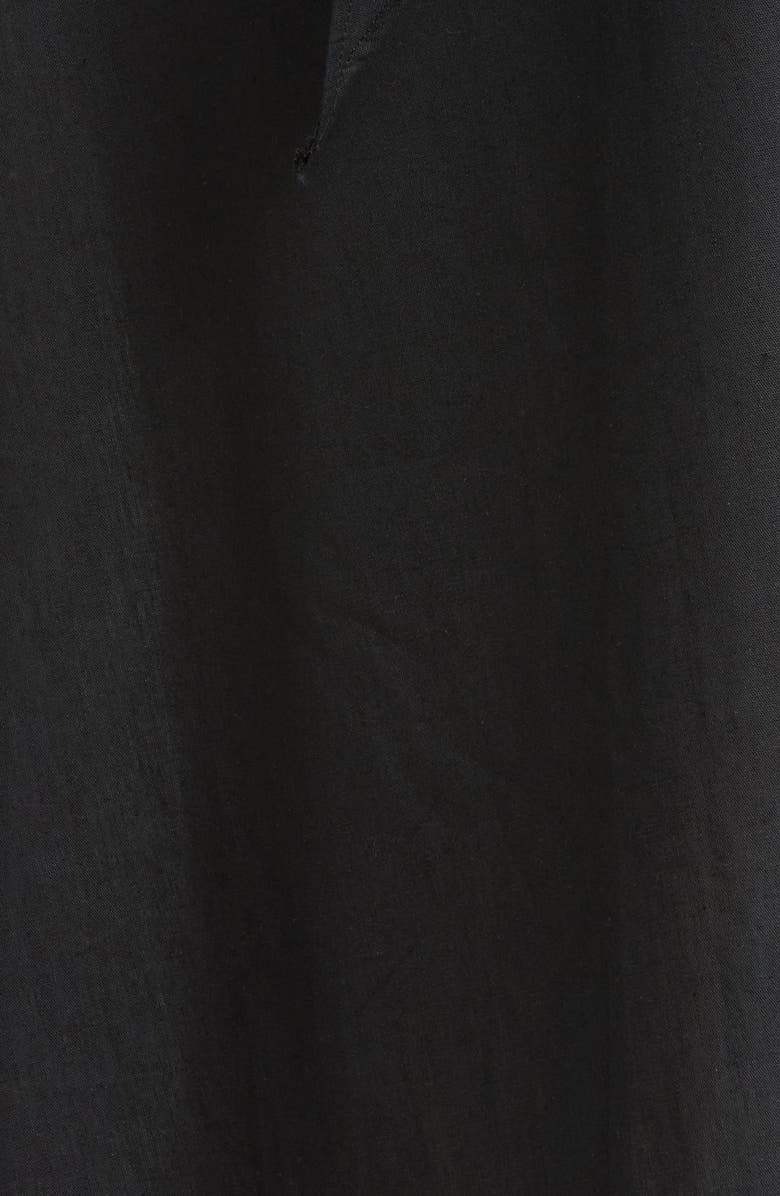 HARSHMAN Novella Knot Front Long Sleeve Midi Dress, Alternate, color, 