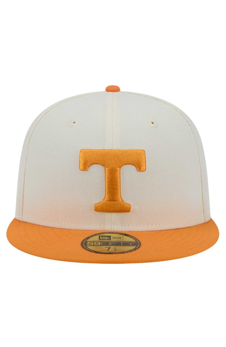 New Era Men's New Era Cream Tennessee Volunteers Chrome 59FIFTY Fitted Hat, Alternate, color, 