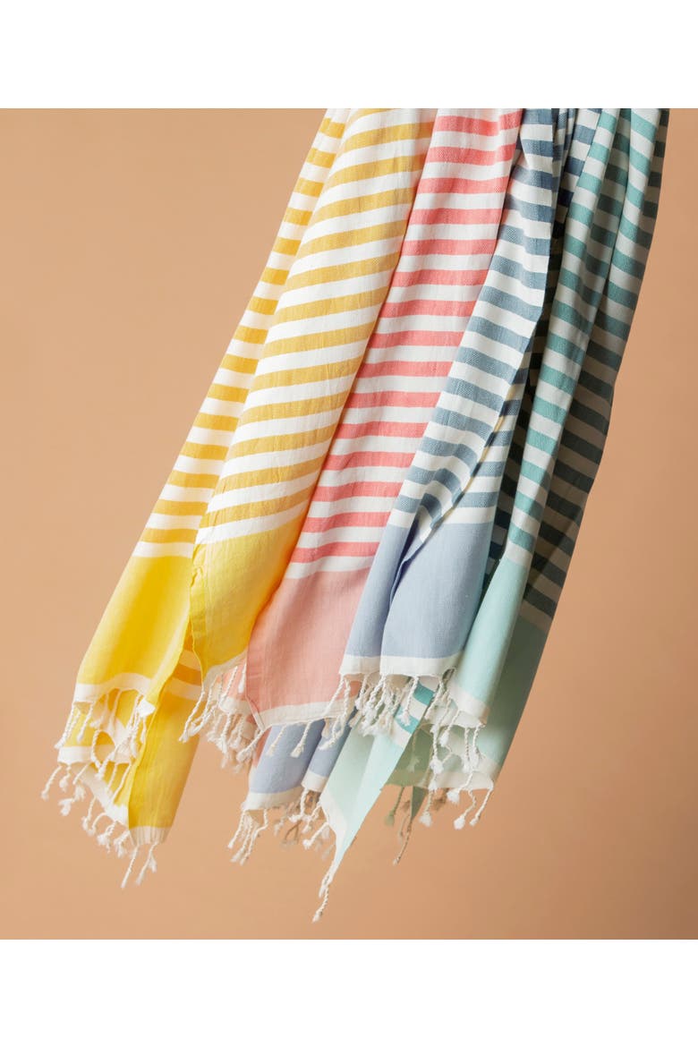 Artisan Crafted Cotton Turkish Towel Beach Bath, Alternate, color, Sea