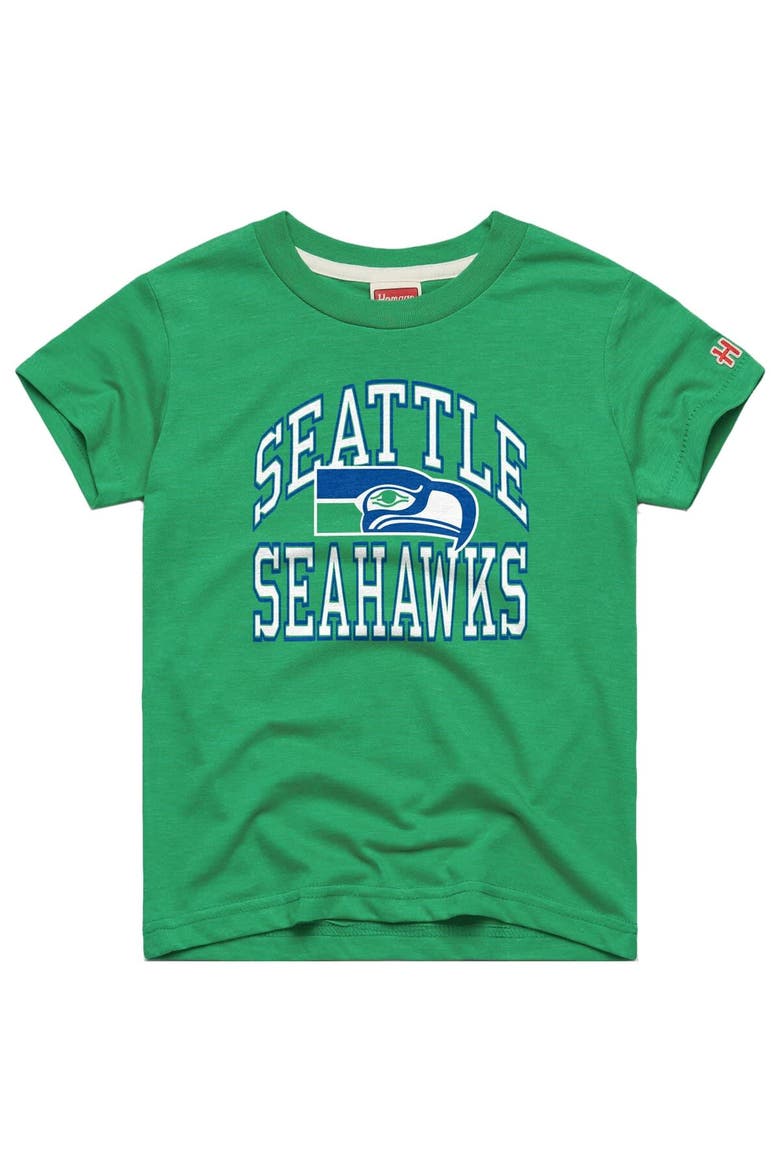 Youth Homage  Green Seattle Seahawks Arch Tri-Blend T-Shirt, Main, color, Green