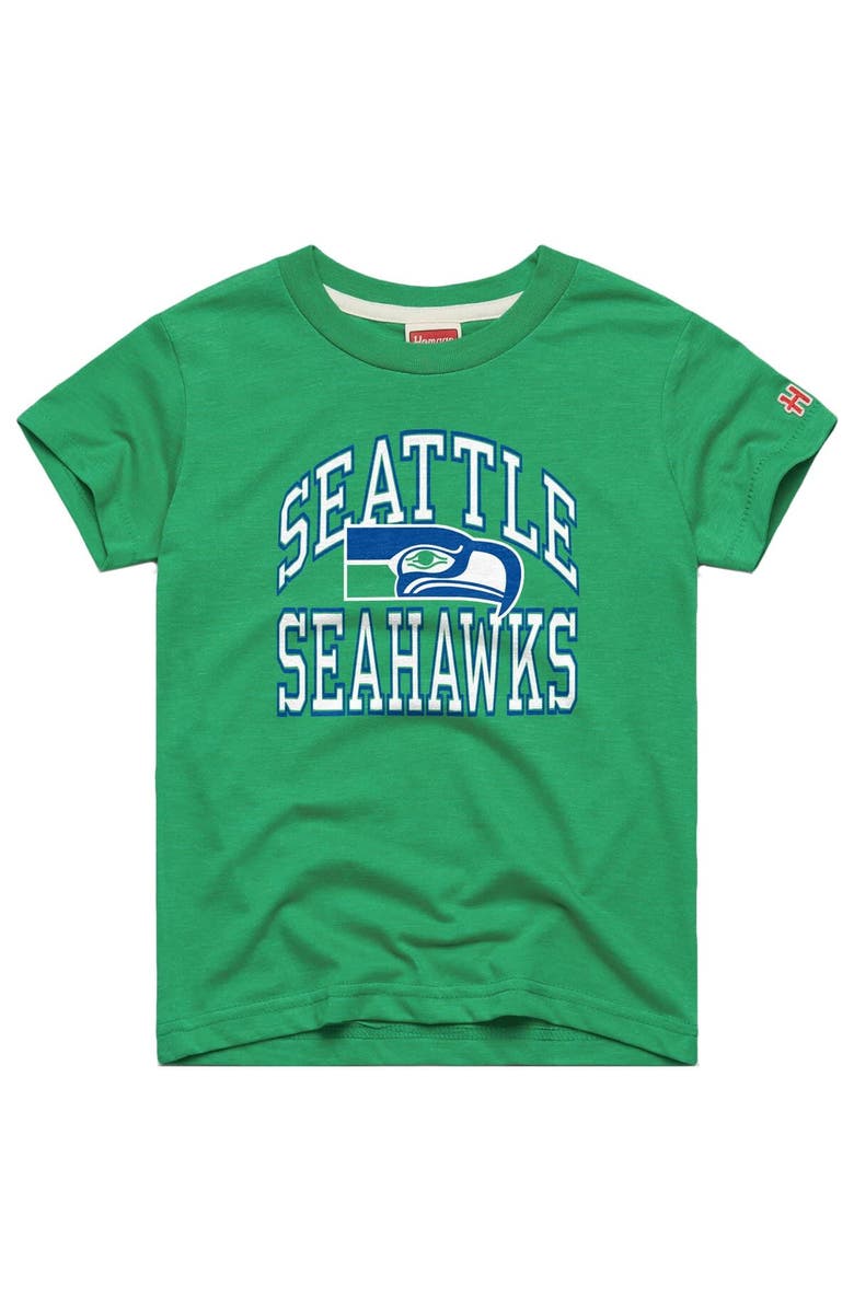 Homage Youth Homage  Green Seattle Seahawks Arch Tri-Blend T-Shirt, Main, color, Green