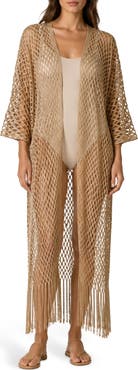SAACHI Crochet Fringe Kimono