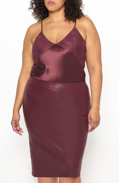 As By Df Dixie Lace Cami In Decadent Wine