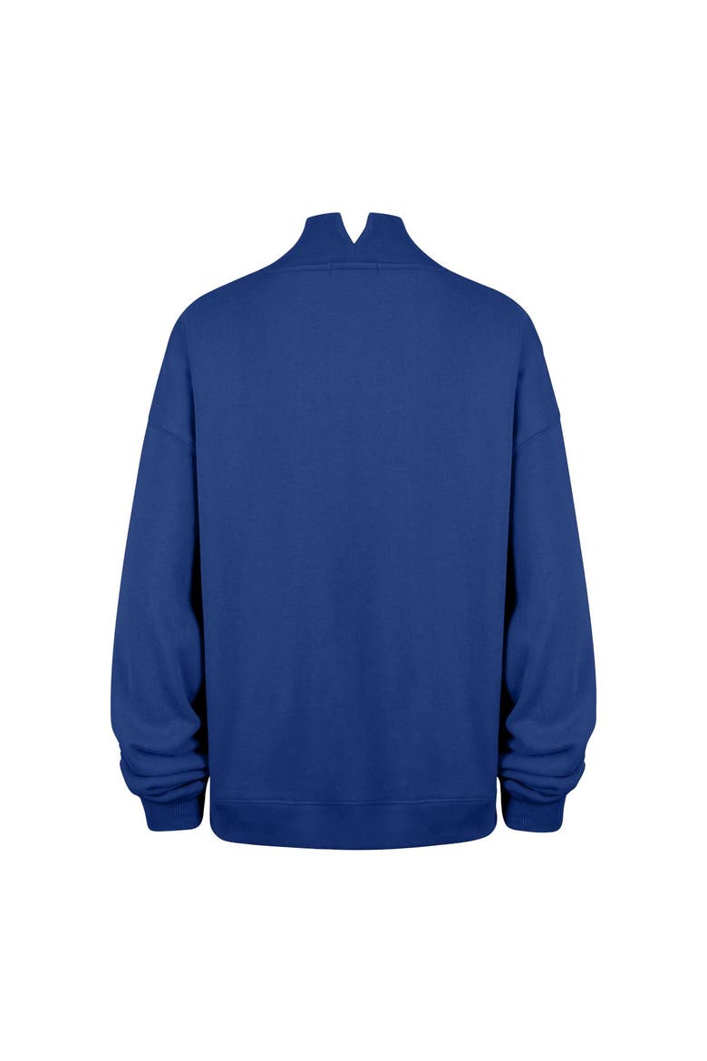 Women's '47 Royal Buffalo Bills Oversized Vantage Mock Neck Sweatshirt, Alternate, color, Royal