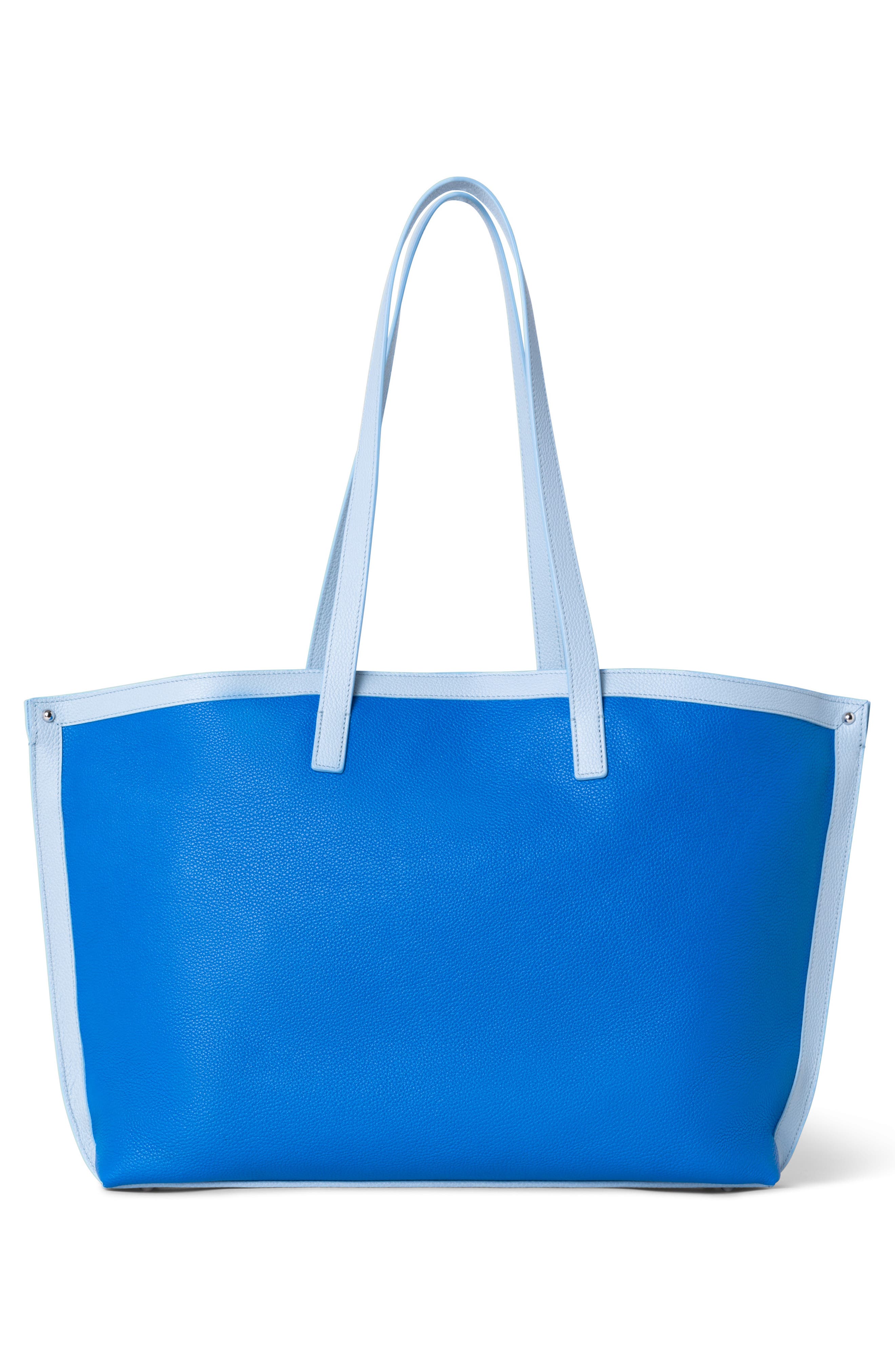 Akris Medium AI Colorblock Frame Calfskin Leather Tote, Alternate, color, 