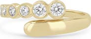 Zoë Chicco Bezel Diamonds 14k Gold Diamond Bypass Ring