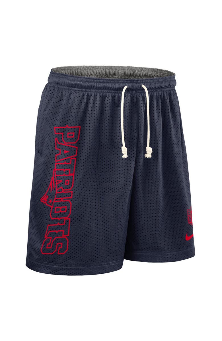 Nike Men's Nike Navy New England Patriots Sideline Reversible Performance Shorts, Alternate, color, Navy