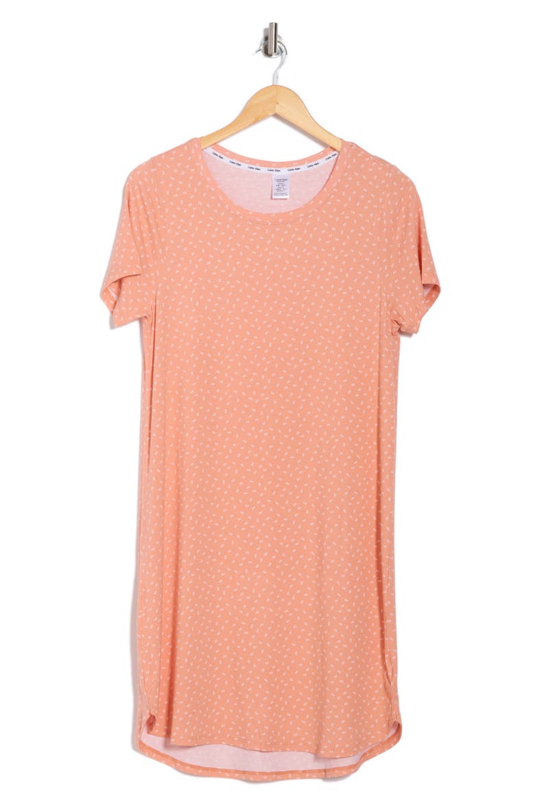 Soft Slumber Short Sleeve Nightshirt, Alternate, color, CORAL