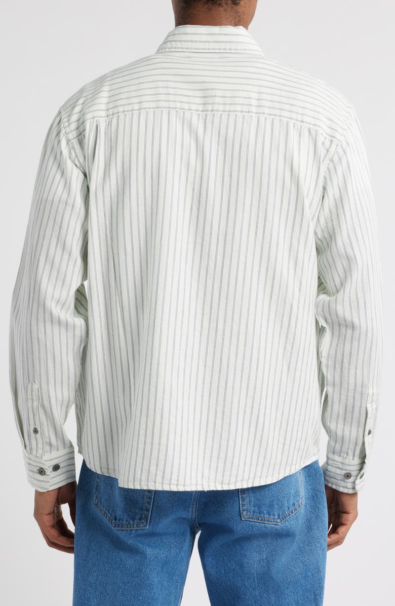 Obey Windsor Relaxed Fit Stripe Cotton Button-Up Shirt, Alternate, color, 
