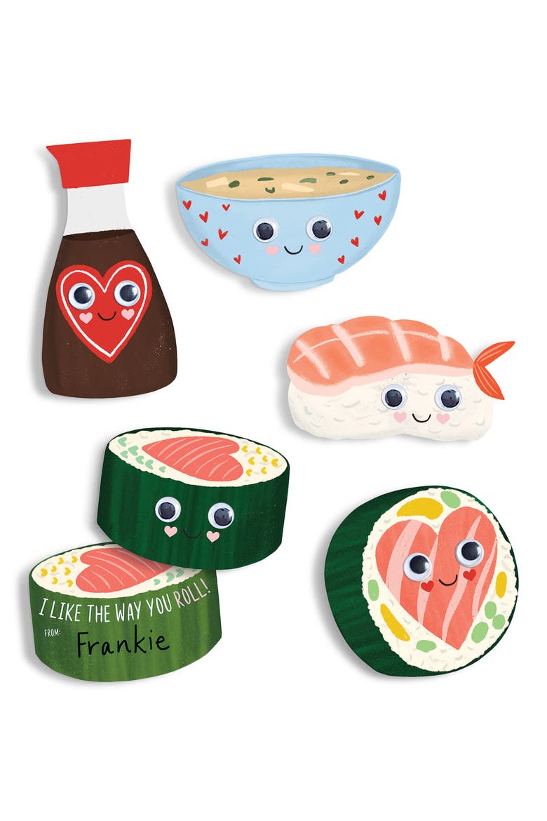 Sushi Valentine Card Kit, Main, color, MULTI