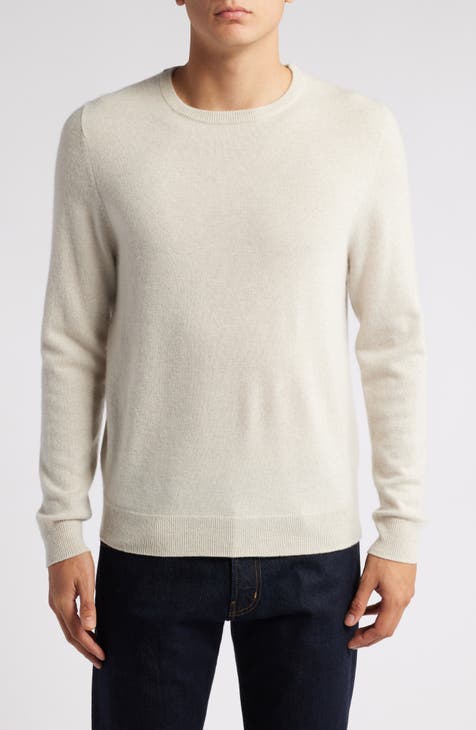 RAG & BONE men’s knitted lightweight knit sweater ivory round collar long orders sleeve