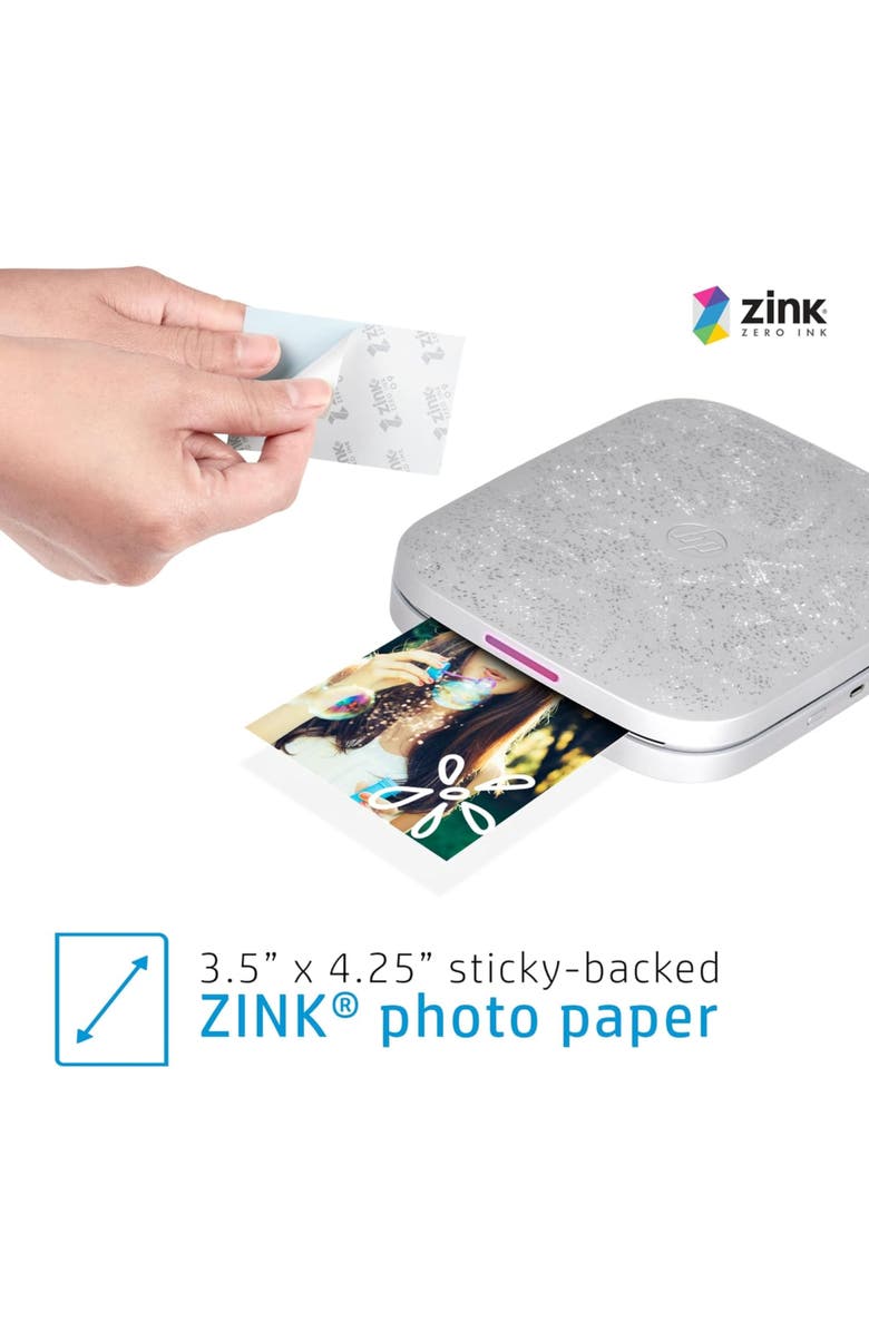 HP Sprocket 3x4 Instant Printer Gift Bundle, Alternate, color, White