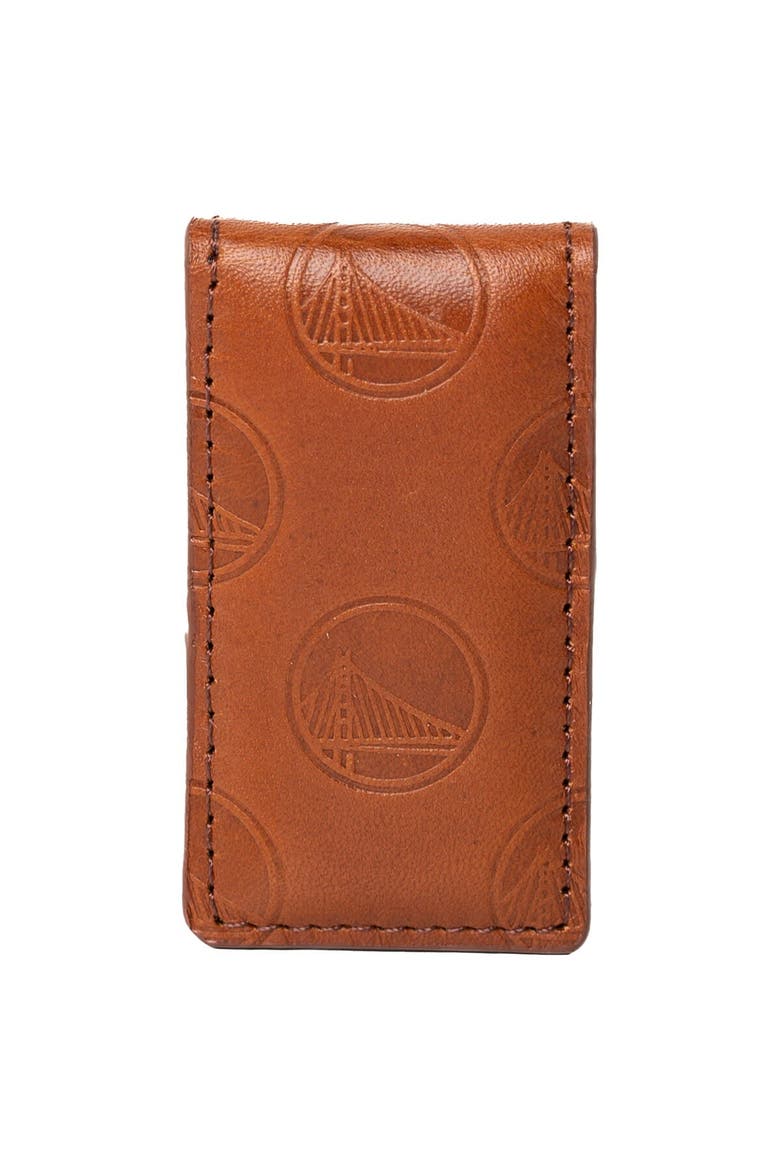 Brown Golden State Warriors Sammy Magnetic Money Clip, Main, color, Brown