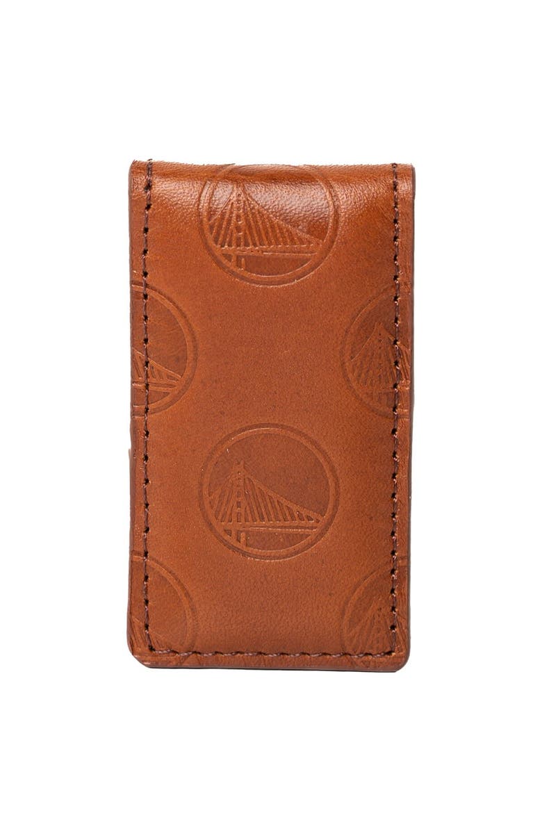 LUSSO Brown Golden State Warriors Sammy Magnetic Money Clip, Main, color, Brown