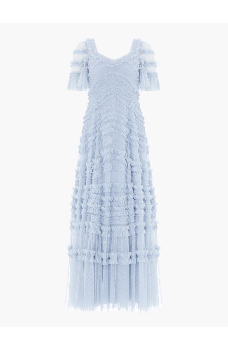 Needle & Thread Amara Ruffle Gown, Alternate, color, Skylight