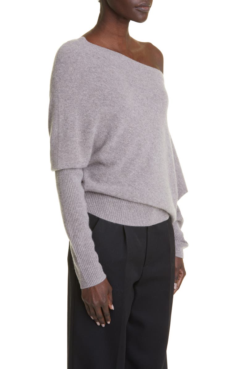 Altuzarra Paxi One-Shoulder Cashmere Sweater, Alternate, color,
