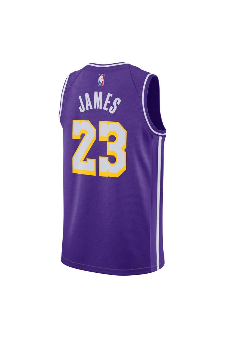Unisex Jordan Brand LeBron James Purple Los Angeles Lakers Swingman Jersey - Statement Edition, Alternate, color, Purple