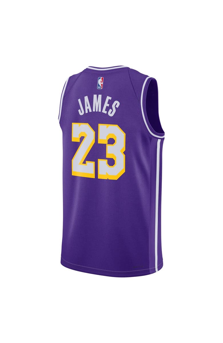 Jordan Brand Unisex Jordan Brand LeBron James Purple Los Angeles Lakers Swingman Jersey - Statement Edition, Alternate, color, Purple