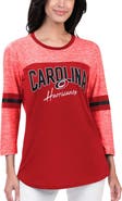 G-III 4HER BY CARL BANKS Women's G-III 4Her by Carl Banks Red Carolina Hurricanes Play The Game 3/4-Sleeve T-Shirt