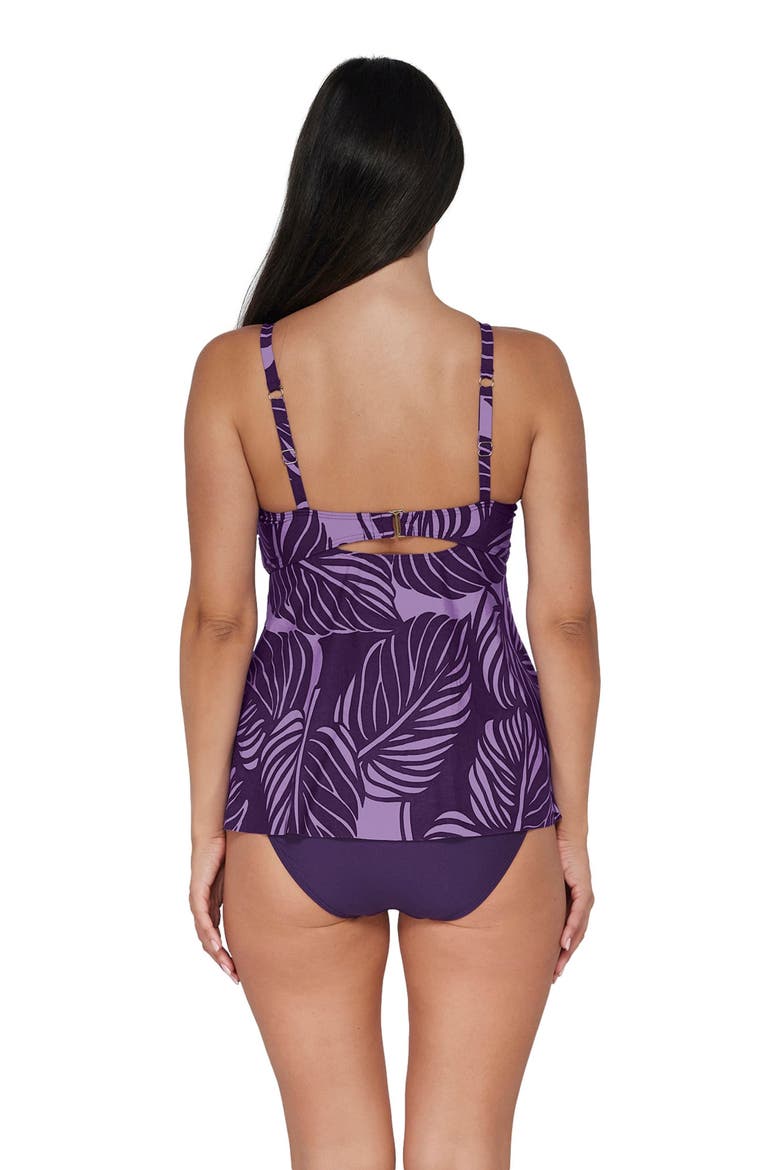Tori Tankini Swimsuit Top, Alternate, color, Mystic Palms