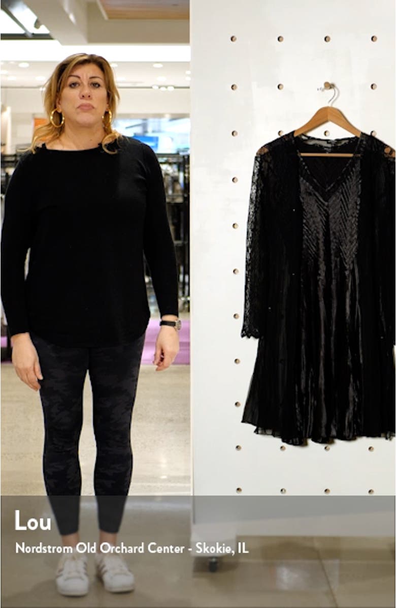 Charmeuse & Chiffon A-Line Dress with Duster Jacket, sales video thumbnail