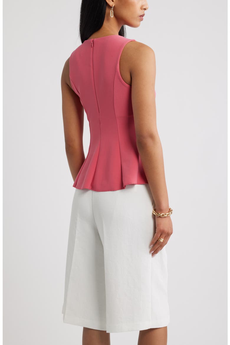Crewneck Flared Tank, Alternate, color, PINK PARTY