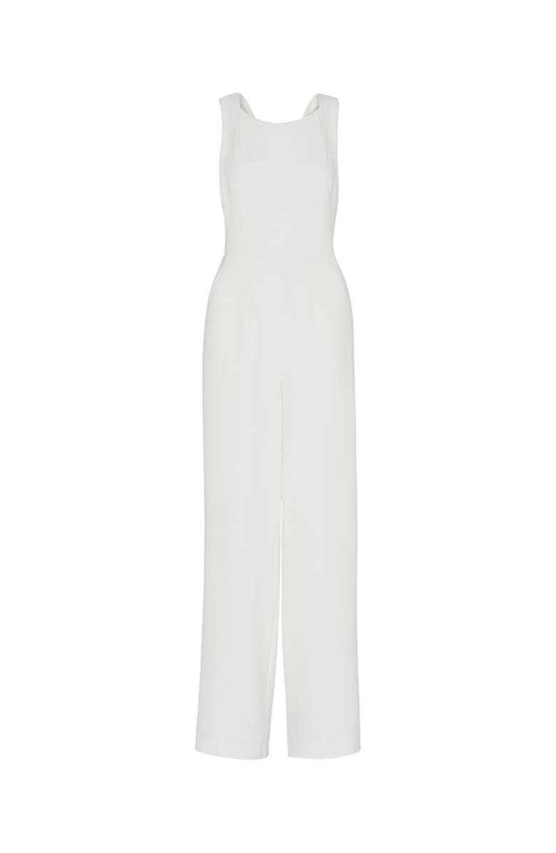 22454328 Tie Back Wide Leg Bridal Jumpsuit, Alternate, color, Ivory