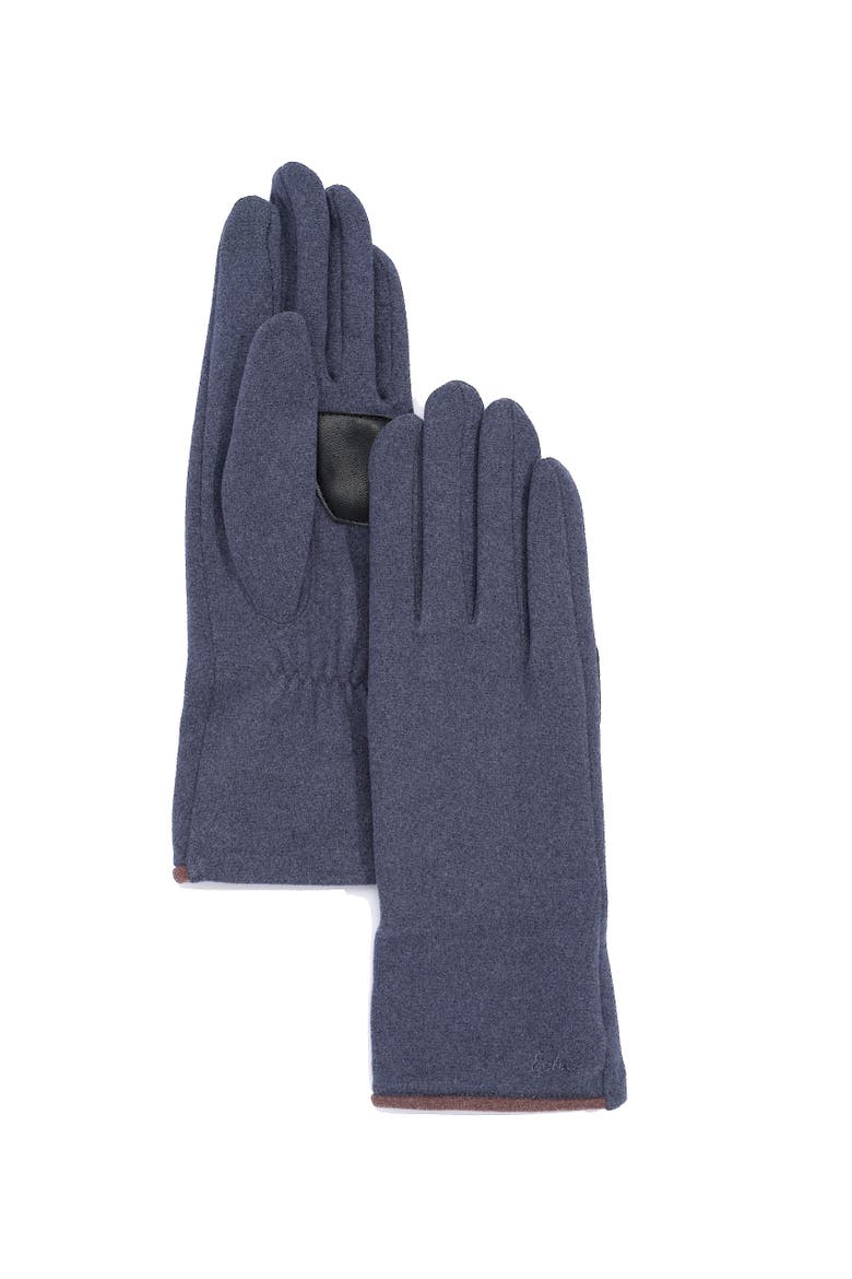Comfort Stretch Long Touch Glove, Main, color, Denim Blue
