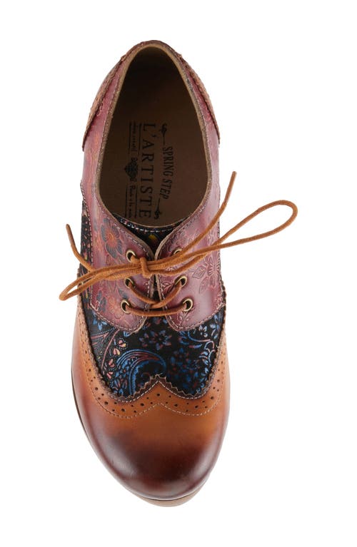 L'artiste By Spring Step Tothemax Wingtip Platform Derby In Multi