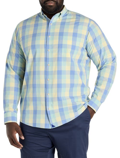 Untuckit Fit By Dxl Big & Tall Vintage-washed Stratford Sport Shirt In Multi
