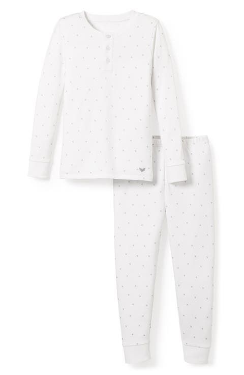 Kids' Grey Stars Fitted Two-Piece Pajamas (Toddler & Little Kid)