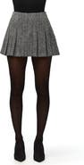 Naked Wardrobe Herringbone Pleated Miniskirt