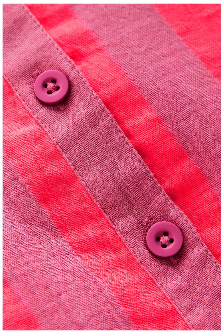 Kids' Stripe Cotton Button-Up Shirt, Alternate, color, FORMICA PINK STRIPE