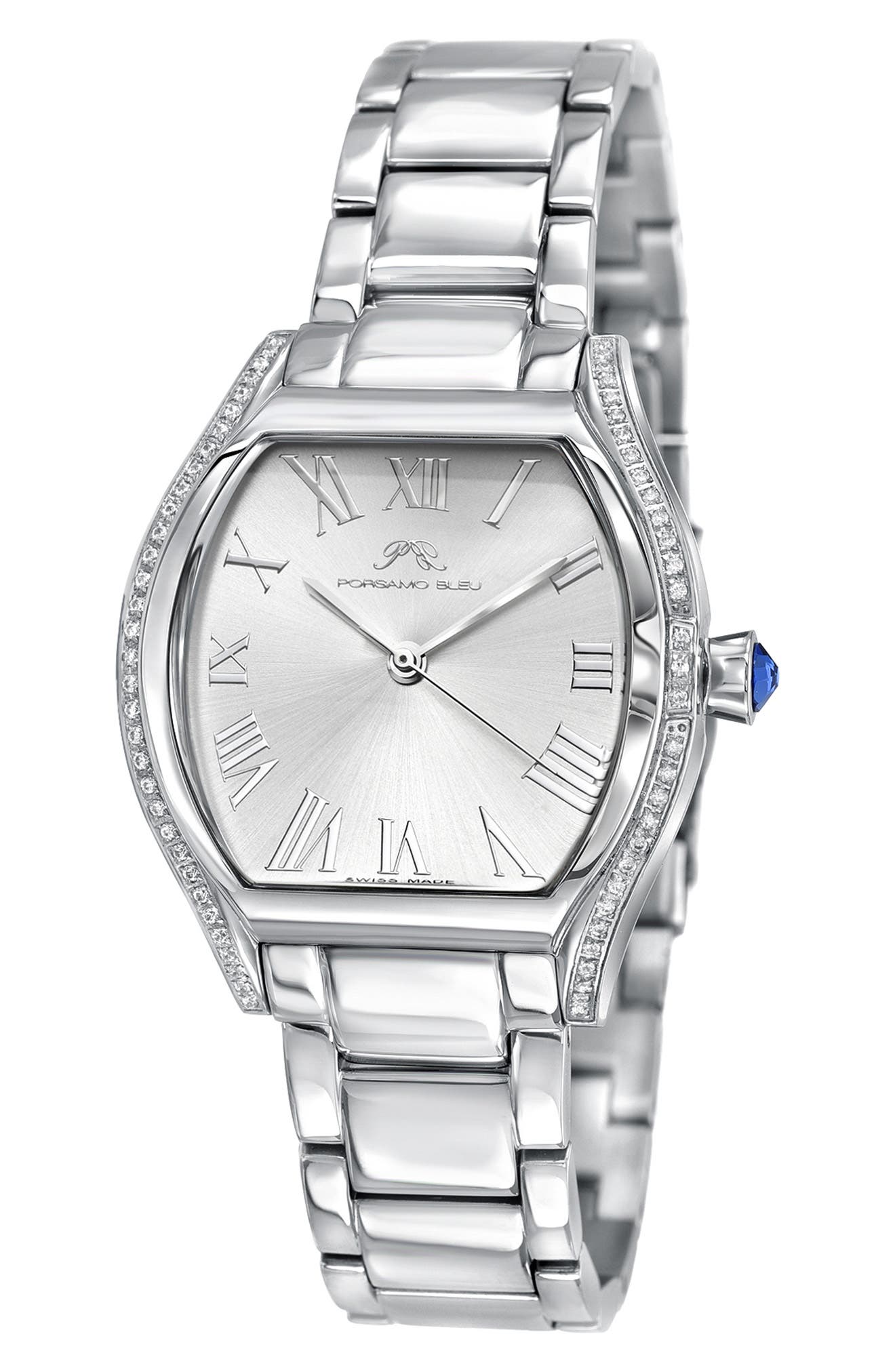 PORSAMO BLEU Women's Celine Bracelet Watch, 33.5mm x 40mm