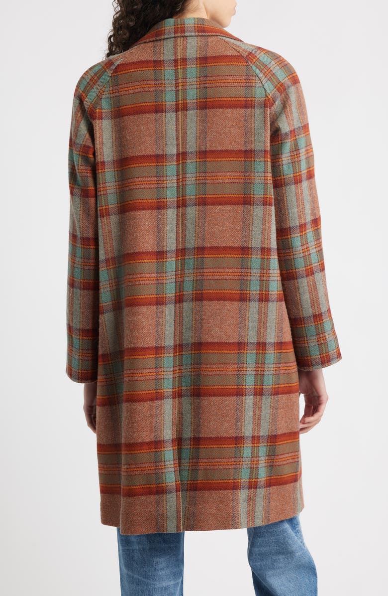 Pendleton Oregon Plaid Wool Overcoat, Alternate, color, 
