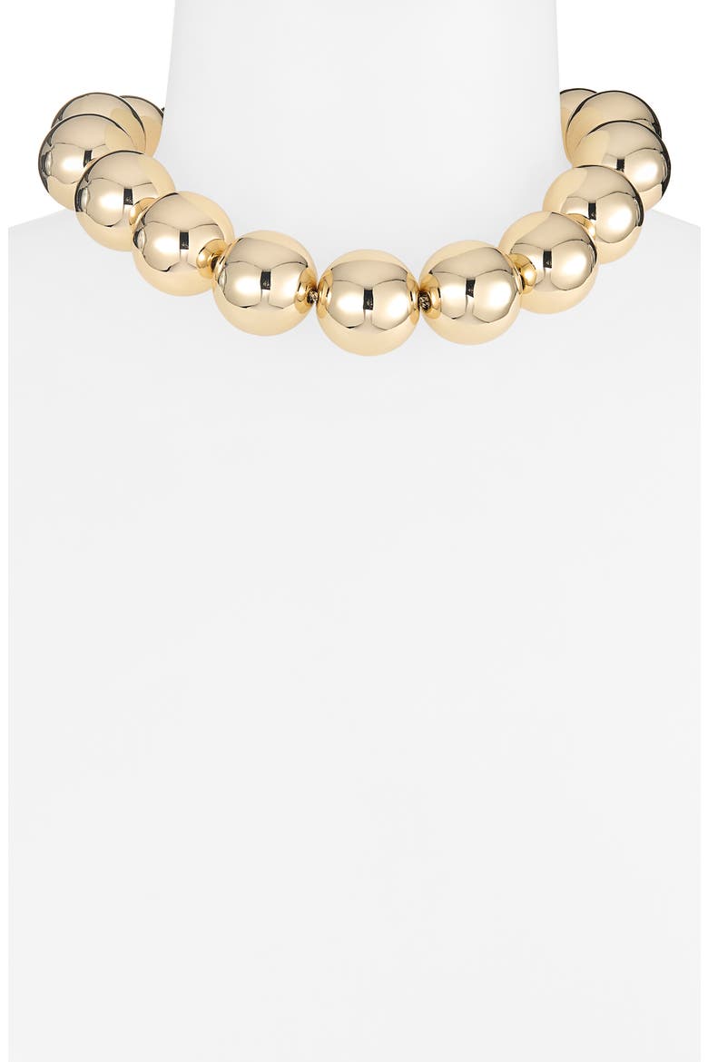 Ball Necklace, Alternate, color, GOLD