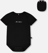 Deux par Deux Evolutive Organic Cotton Jersey "Mister Zebra" Bodysuit