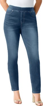 Roaman's Plus Size 360° Stretch Straight Leg Jean