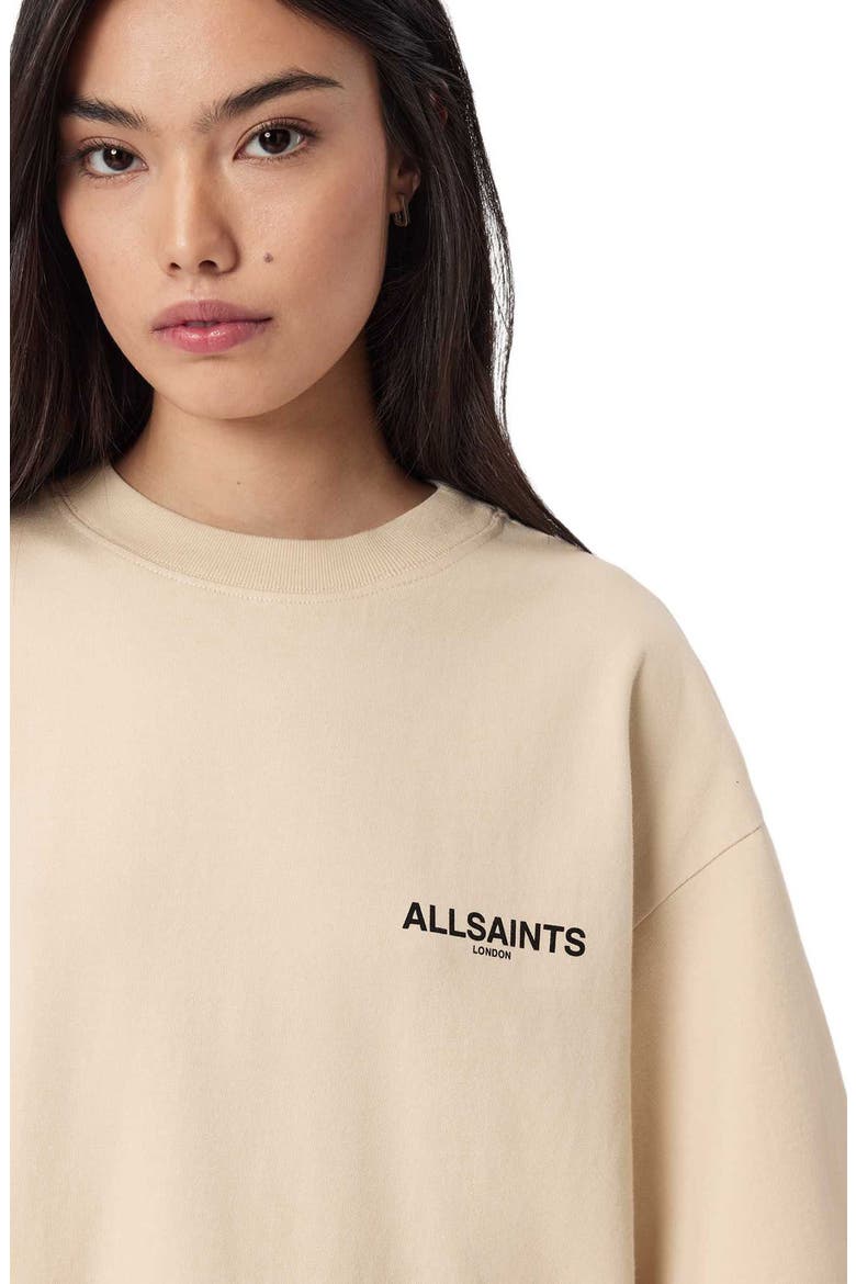 Halis Amelie Oversize Cotton Graphic T-Shirt, Alternate, color, SANDY WHITE