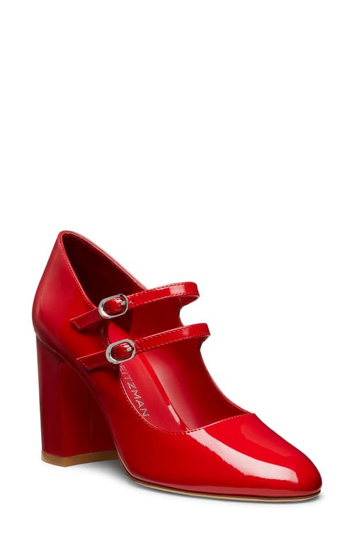 Shop Stuart Weitzman Posh 85 Mary Jane In Cherry