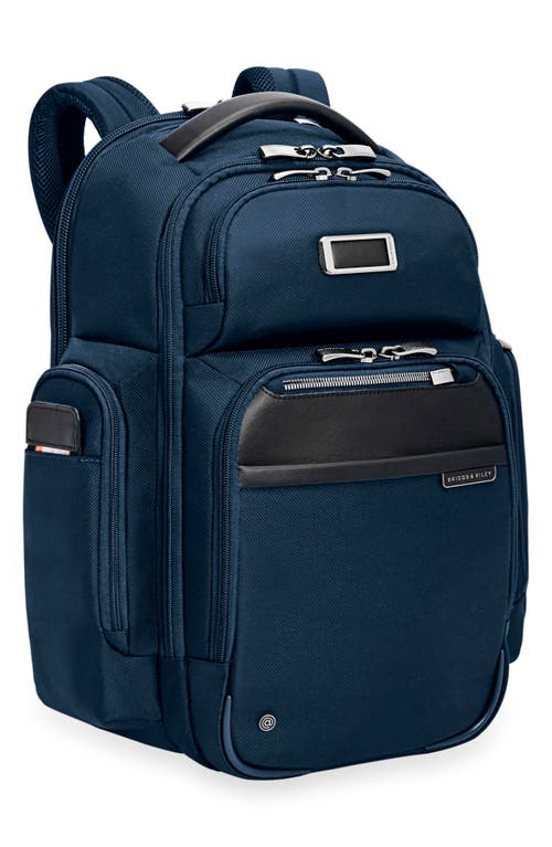 Briggs & Riley Large Work Cargo Backpack In Navy