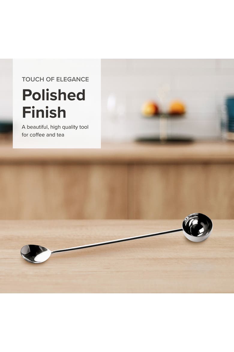 2 Tablespoon Coffee Scoop & Stirrer, 11-Inch, Alternate, color, Silver
