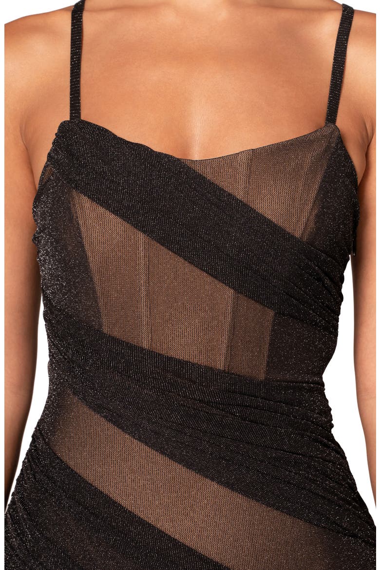 Catalina Metallic Sleeveless Knit Maxi Dress, Alternate, color, BLACK