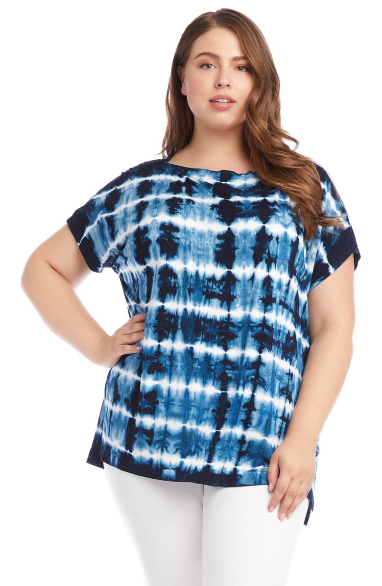 Karen Kane Tie Dye Boat Neck Tunic, Alternate, color, 