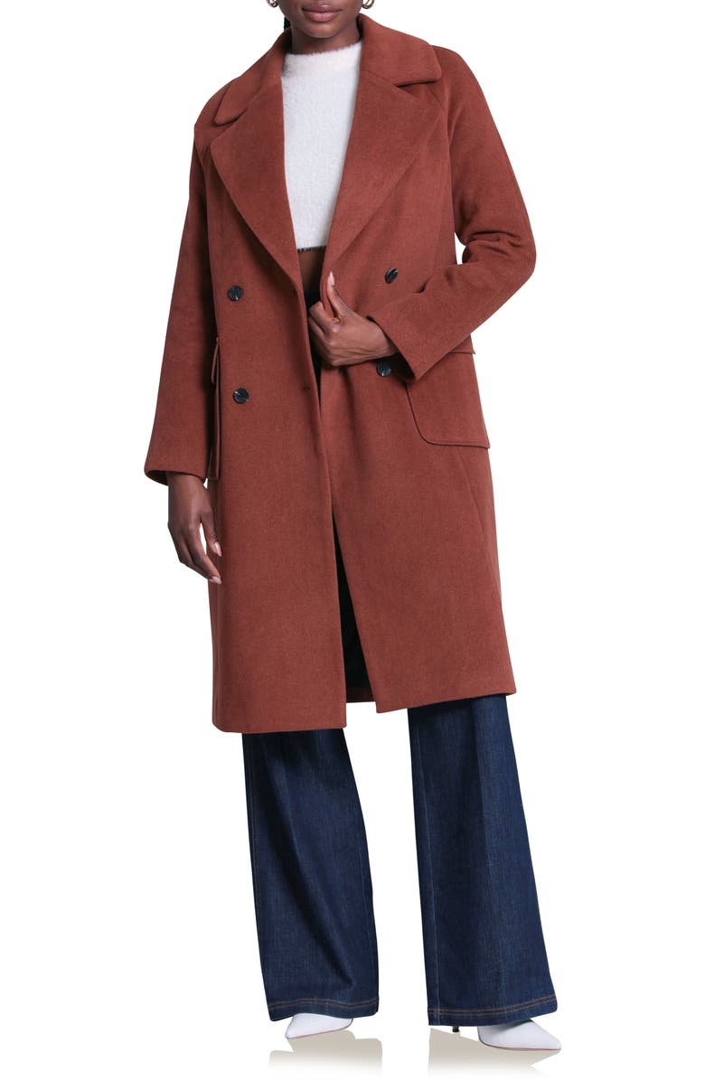 Avec Les Filles Double Breasted Coat, Main, color, 