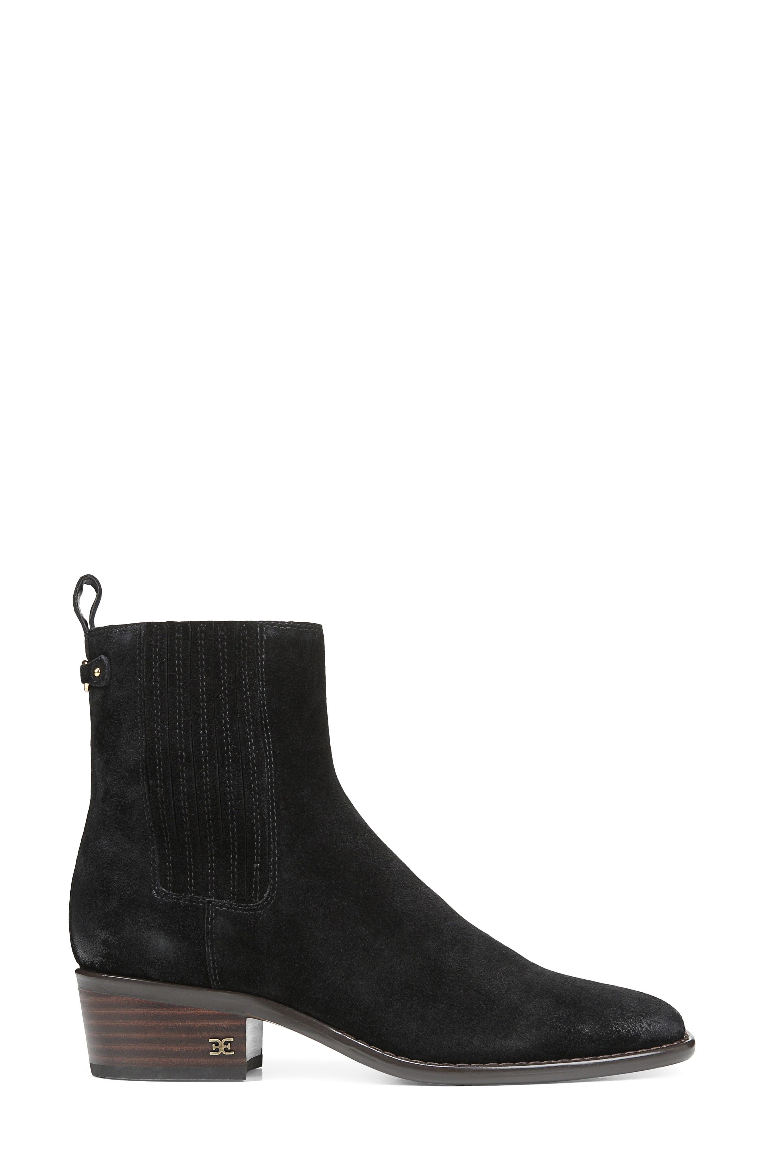 Bronson Chelsea Boot, Alternate, color, BLACK SUEDE
