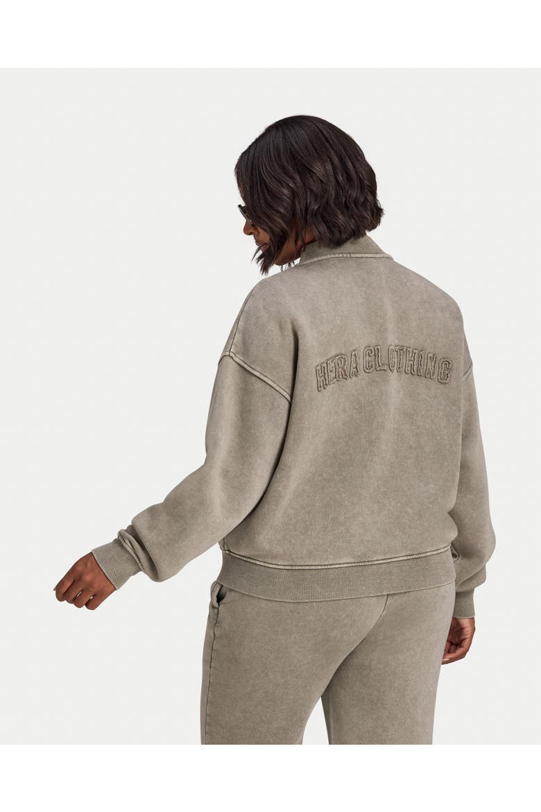 Faded Bomber Jacket, Alternate, color, Washed Marsh Grey
