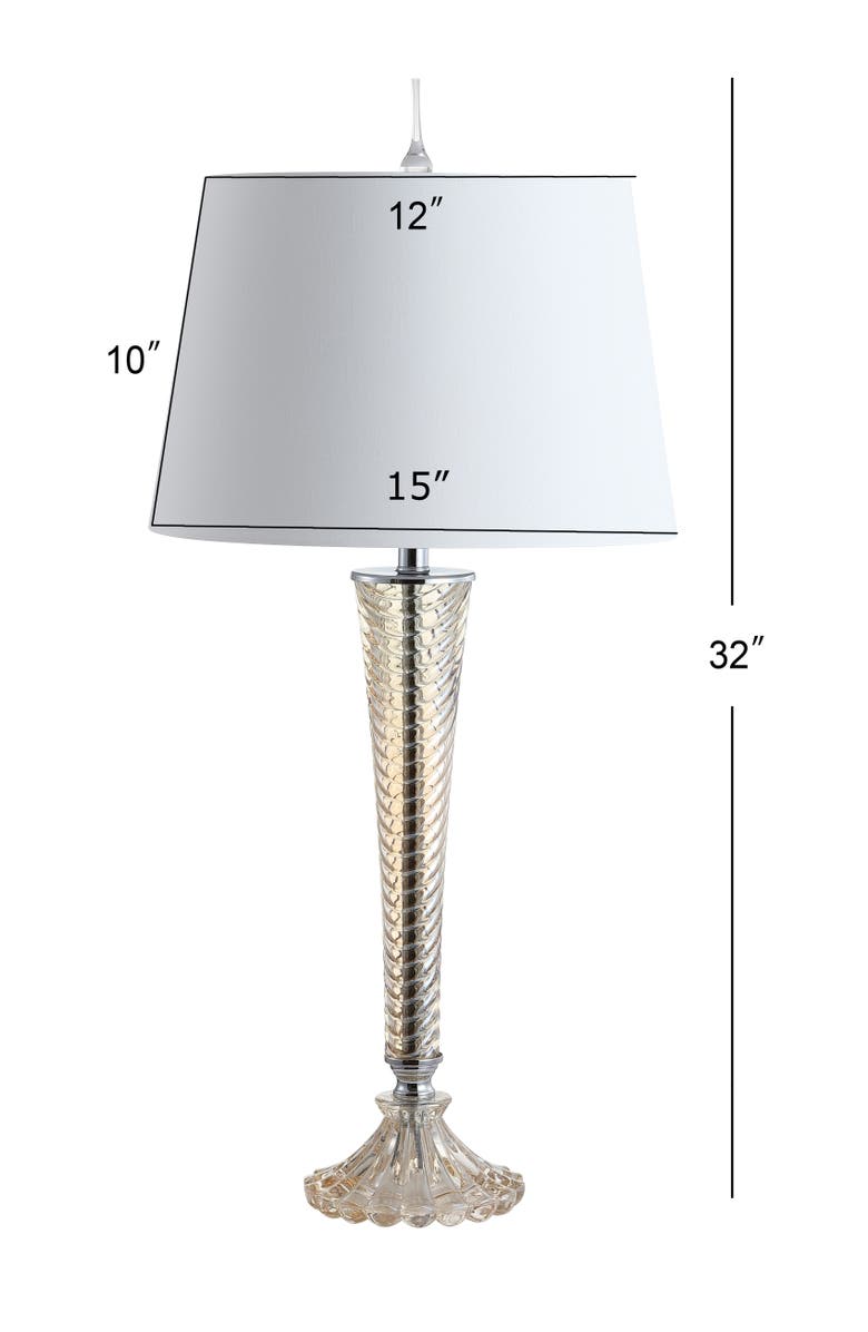 JONATHAN Y Caterina 32" Glass LED Table Lamp, Champagne, Alternate, color, Champagne