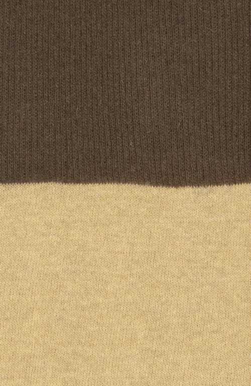 Portolano Colorblock Lambswool & Angora Blend Knit Scarf